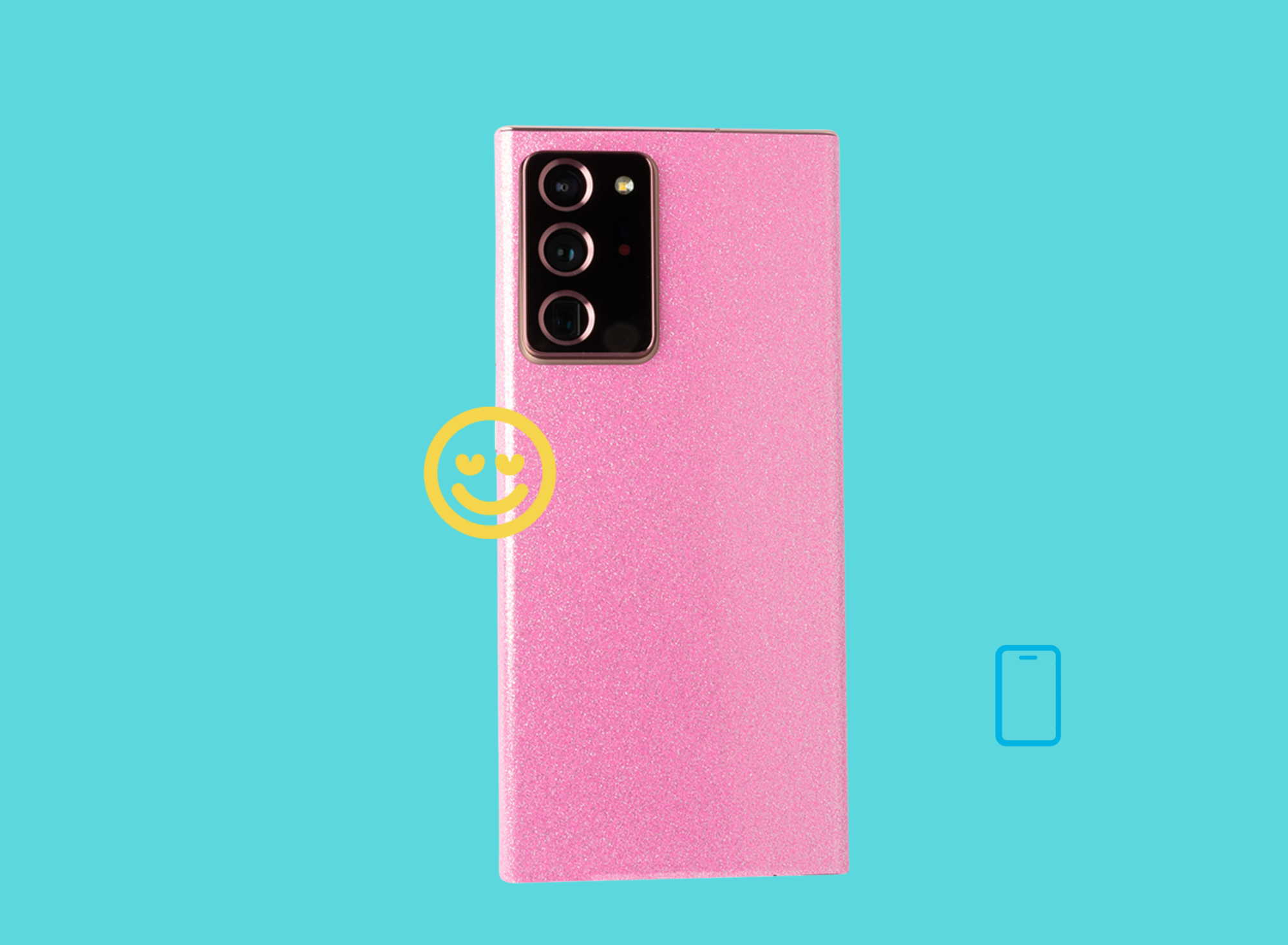 Phone with a pink Style Skins